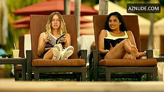 alexandra daddario's big tits bounce in hot sex