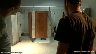 i love pounding my busty captured slave's holes in rough double penetration bondage