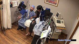 Dr Tampa Tests Eliza Sheilds Shaved Pussy