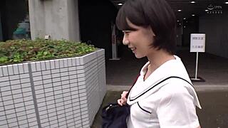 tiny tits cutie mashiro flashes white panties gets drugged horny quick