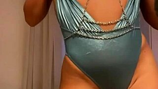 tattooed brunette squirts hard on dildo and vibrator naked