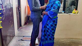 desi indian bhabhi bent over taking massive cock doggystyle in hardcore quickie fuck