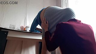 milf boss bends over desk so i tongue her ass for promotion