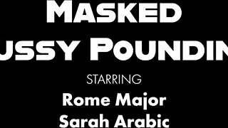 Thick masked nympho Sarah Arabic creampied deep by Rome Major's monster cock