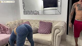 bbw huge ass colombian stepmom fucks stepson post-yoga cuckold pov domination