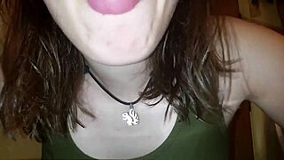 Female Spits in Fetish Tease High Definition Close-Up