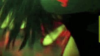 Big Ass Brunette Bombs Sexy Night Club Dance