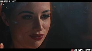 Redhead Audrey Reid Smokes While Sucking Pink Pussy Babe Blowjob!