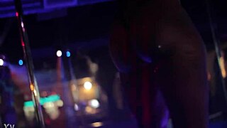 Club twerk tempts with ass shake all night long