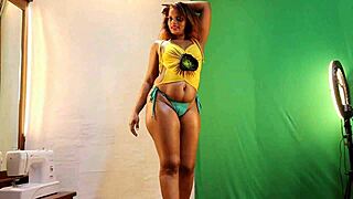 sun flower tries on sexy bikinis in hot haul