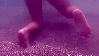beach bikini buttplug swim peeing anal toys outdoor