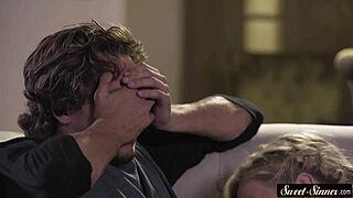 dicksucking stepteen 18+ rides huge cock in taboo fantasy