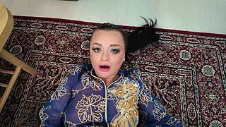 sexy arab milf moans under massive bbc pounding