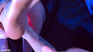 Goddess Feet Choking Deepthroat Lick from Bisexual Blonde Redhead!