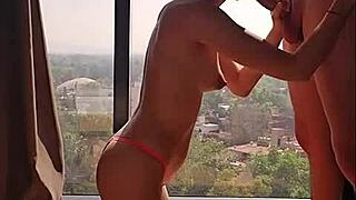 Flaca Mexicana Enjoys Swinger Hotel Penthouse Fuck Fest