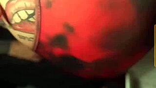 Big Ass Brunette Bombs Sexy Night Club Dance