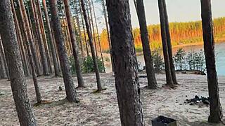 great spot for outdoor photoshoot with her swallowing my cum pov