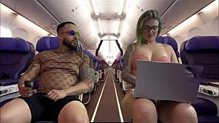 woman fingers wet pussy on plane seat i jerk watching her