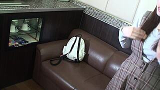 damn this cute japanese babe screams licking wet pussy muff dive