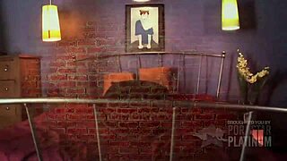 Blonde abbey brooks stuffs huge toy deep in her pussy