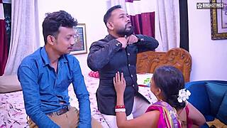 husband shares innocent wife friend full threesome fuck!