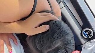 had to stop car for sloppy asian big tits pov snack 😩💦