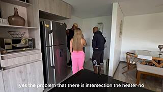 blonde milf latina blacked by bbc brunettes creampie trio!