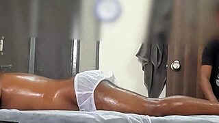 Does This Massage Lead to Her Gripping Handjob Surprise?