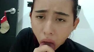 stepsis sneaks in hot guy laps her pussy till mouth creampie blast