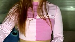 fiery redhead grinds down on thick black cock eagerly