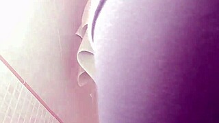 My step aunt amiras cellulite ass pees farts and spreads wide in lingerie