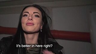 blue eyed babe, sucking fat cock in public snow?