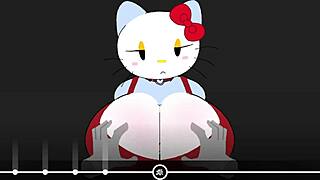 hello kitty screams as big cock bangs her tight ass hole