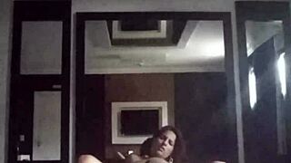 i filmed video call with cuckold at motel fucking bull