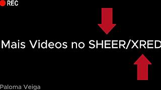 paloma veiga flashes her huge cock on the train line