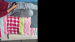 FUCKING MY STEPBRO'S MONSTER COCK WHILE FAMILY'S HOME!