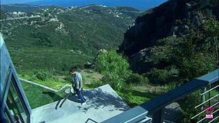 did that cute brunette with small tits really ride him wild on the boat?!