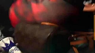 Big Ass Brunette Bombs Sexy Night Club Dance