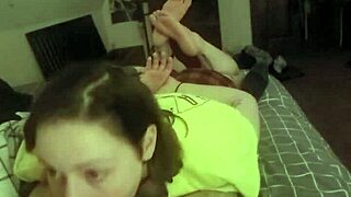 Redhead Slave Deepthroats Belly-Down in BDSM Submission