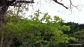 Ready for beach cock sucking before her anal pounding?