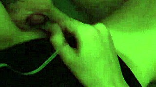 wife fingers pussy as i stroke—creampie cleanup suck follows