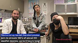 Jasmine Rose Immigration Physical Feet Humiliation Shaved Pussy Spread