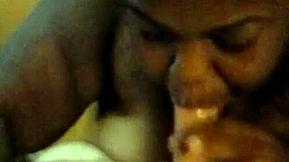 Ebony BBW Amateur Deepthroats Fat Black Cock Homemade Oral