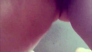 solo curvy hairy pussy masturbation to huge orgasm