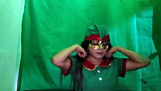 Naughty Latina Christmas Elf Craves Dirty Vagina Insertion