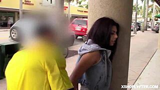 Why does brown haired teen brooklyn kneel for lp officer?