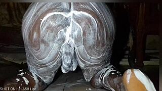 Watch this nasty african dude stroke his monster cock solo on cam