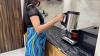 Stepson's Monster Cock Fills Busty Stepmom's Tight Wet Pussy!