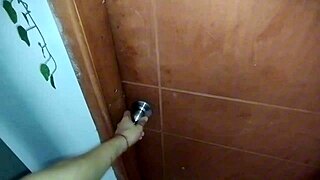 Thief Strips Bent Over for Mouth Cum