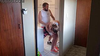 neighbors milf cheats with homemade gym pussy pounding